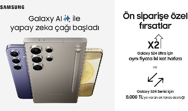 Samsung Galaxy S24 akıllı telefonlar Vodafone Flex ile satışa sunuldu