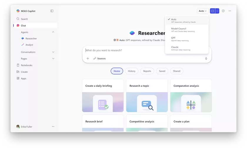 Microsoft’tan çoklu model hamlesi: Researcher’daki Critique, OpenAI ve Anthropic modellerini aynı iş akışında buluşturuyor