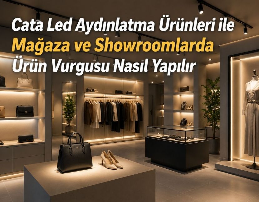 Cata Led Aydınlatma Ürünleri ile Mağaza ve Showroomlarda Ürün Vurgusu Nasıl Yapılır